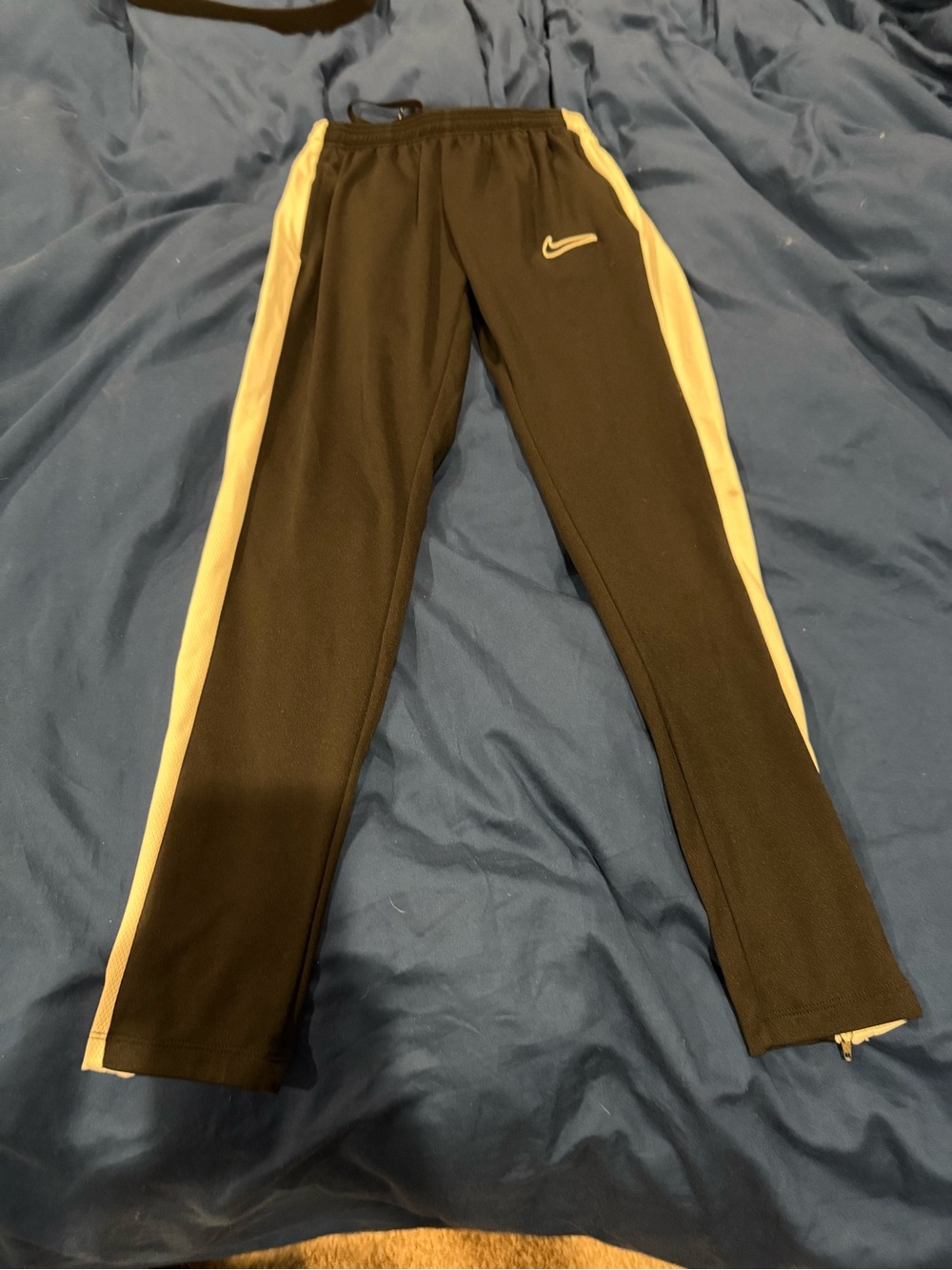 Nike Black Sweatpants with White Side Panels